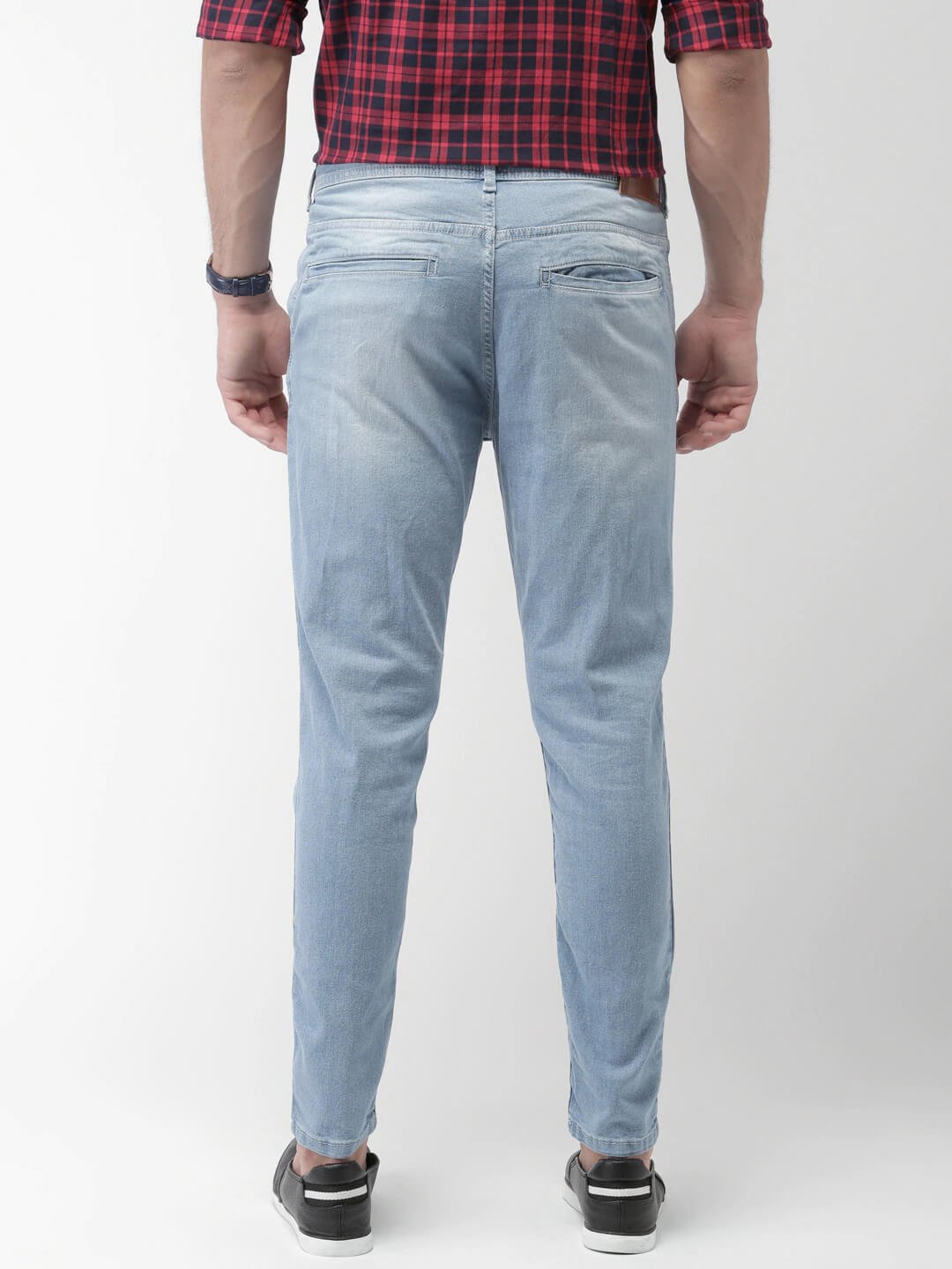 Men blue smooth jean